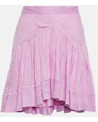 Isabel Marant - Kadavu Cotton And Silk Miniskirt - Lyst