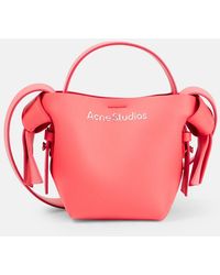 Acne Studios - Musubi Mini Leather Crossbody Bag - Lyst