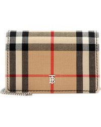 Burberry Portefeuille en toile - Neutre
