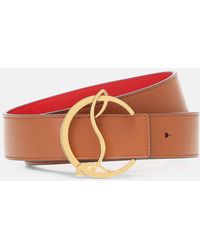 Christian Louboutin - Cl Logo Reversible Leather Belt - Lyst