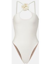 Adriana Degreas - Floral-Applique Swimsuit - Lyst