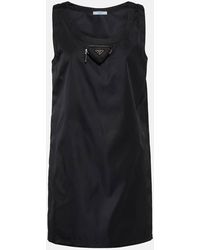 Prada - Robe Courte En Nylon Recyclé - Lyst