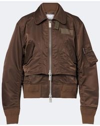 Sacai - Layered Technical Bomber Jacket - Lyst