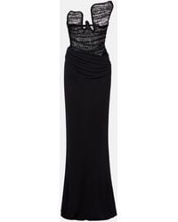 Christopher Esber - Vestido De Fiesta Salacia Drapeado - Lyst