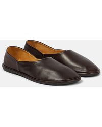 The Row - Canal Leather Flats - Lyst