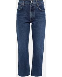 Agolde - Kye Mid-rise Cropped Jeans - Lyst