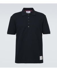 Thom Browne - 4-Bar Cotton Pique Polo Shirt - Lyst