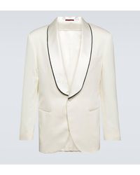 Brunello Cucinelli - Delave Silk Twill Tuxedo Jacket - Lyst
