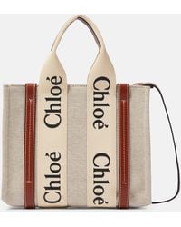Chloé - Woody Small Canvas Tote - Lyst
