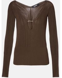 Jacquemus - Pralu Logo Ribbed-Knit Top - Lyst