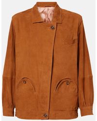 Blazé Milano - Viva Cleo Suede Bomber Jacket - Lyst