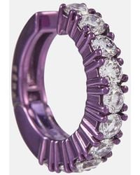 Eera - Einzelner Ear Cuff Mini Aus 18Kt Weissgold Mit Diamanten - Lyst