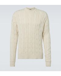 dunhill - Pullover Aus Baumwolle Und Seide - Lyst