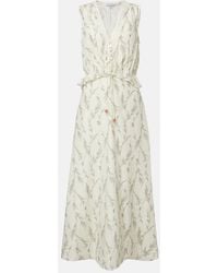 Veronica Beard - Ollian Cotton And Silk Voile Minidress - Lyst