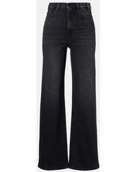 AG Jeans - New Baggy Mid-Rise Wide-Leg Jeans - Lyst