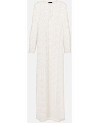 Nili Lotan - Cotton Lace Maxi Dress - Lyst