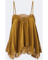 Zimmermann - Clash Lace-Trimmed Silk Satin Camisole - Lyst