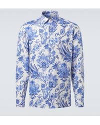 Etro - Roma Paisley Linen Shirt - Lyst