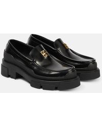 Givenchy - Terra Logo-plaque Leather Loafers - Lyst
