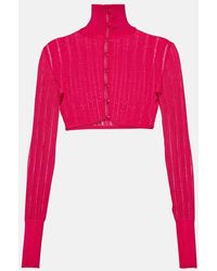 Alaïa - Alaïa Crinoline Cardigan - Lyst