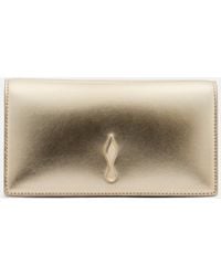 Christian Louboutin - Bettina Small Metallic Leather Clutch - Lyst