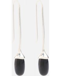 Sophie Buhai - Long Dripping Stone Sterling Silver Drop Earrings With Onyxes - Lyst