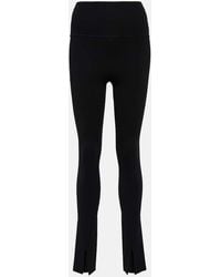 Victoria Beckham - Body High-rise Split-cuff leggings - Lyst