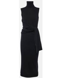 MM6 by Maison Martin Margiela - Midikleid Aus Einem Wollgemisch - Lyst