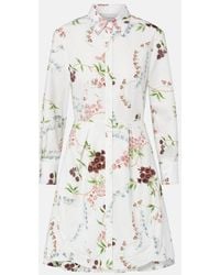 Erdem - Floral Cotton Poplin Shirt Dress - Lyst