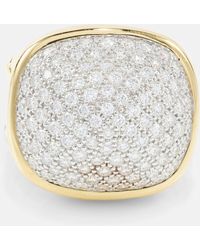 Marina B - Tigella 18kt Gold Ring With Diamonds - Lyst