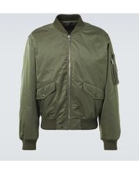 Prada - Triangle-Logo Bomber Jacket - Lyst