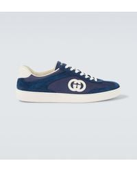 Gucci - Suede Leather Sneakers - Lyst