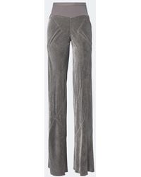 Rick Owens - Bias Velvet Wide-Leg Pants - Lyst