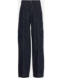 AG Jeans - X Emrata Amia High-rise Cargo Jeans - Lyst
