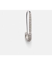 Anita Ko - 18Kt Safety Pin Single Earring With Diamonds - Lyst