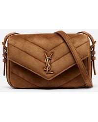 Saint Laurent - Loulou Toy Matelasse Suede Crossbody Bag - Lyst