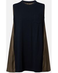 Sacai - Paneled Minidress - Lyst
