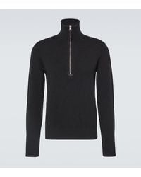Tom Ford - Wool And Cashmere-Blend Half-Zip Sweater - Lyst