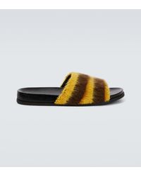 Marni - Fussbett Striped Slides - Lyst