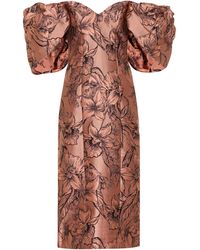 Johanna Ortiz Midikleid Synchronicity - Braun