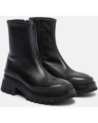 KHAITE - Fallon 35 Leather Ankle Boots - Lyst