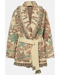 Alanui - Sketched By The Sea Wool Cardigan - Lyst
