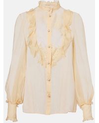 Valentino - Silk Chiffon Blouse - Lyst
