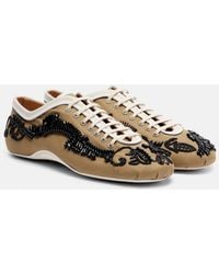 Dries Van Noten - Embellished Canvas Sneakers - Lyst
