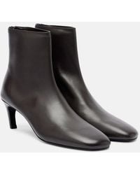 TOTEME - Leather Ankle Boots - Lyst