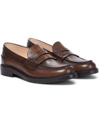 Tod's Classic Leather Loafers - Brown