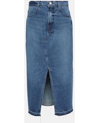 FRAME - Jeansrock The Midaxi - Lyst