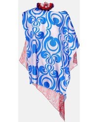Dries Van Noten - Embellished Printed Silk-Blend Blouse - Lyst