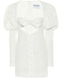 The Attico Cotton-blend Minidress - White