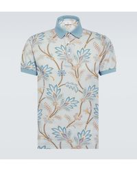 Etro - Polo De Pique De Algodon Estampado - Lyst
